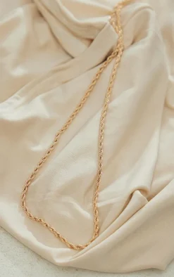 PrettyLittleThing Body Jewelry*Twist Rope Belly Chain