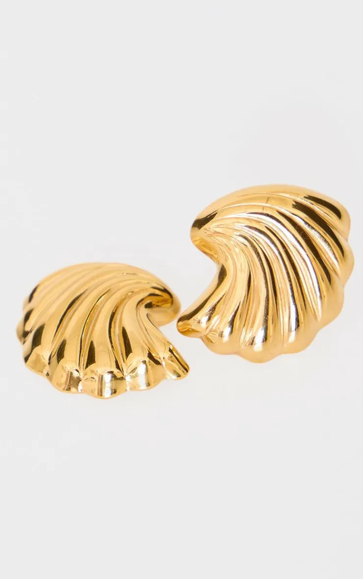 PrettyLittleThing Earrings*Water Resistant Ridge Flare Stud Earrings