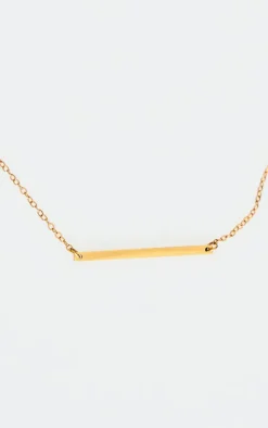 PrettyLittleThing Necklaces*Water Resistant Simple Bar Necklace