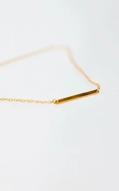 PrettyLittleThing Necklaces*Water Resistant Simple Bar Necklace