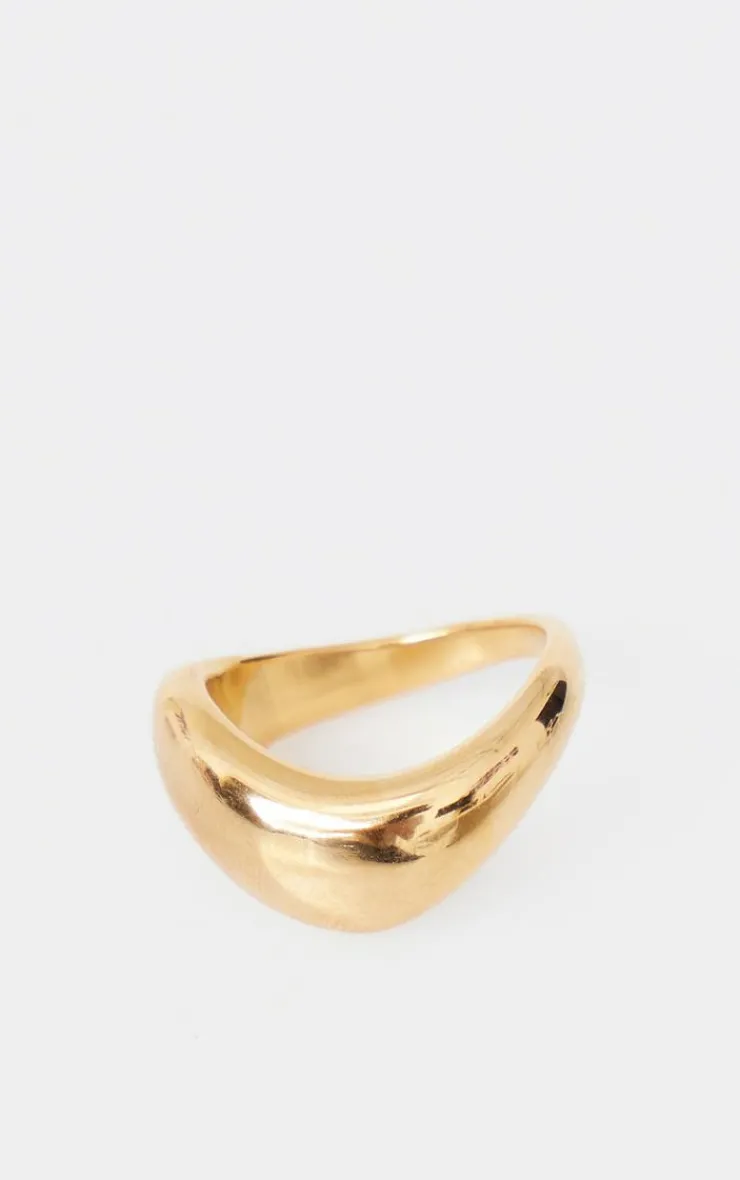 PrettyLittleThing Rings*Water Resistant Twist Abstract Ring