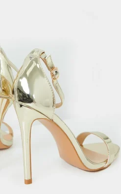 PrettyLittleThing Wide Fit Sandals*Wide Fit Clover Single Strap Heeled Sandal