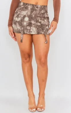 Acid Wash Cargo Pocket Detail Micro Mini Skirt-PrettyLittleThing Sale