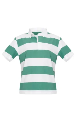 PrettyLittleThing T-Shirts*Chunky Striped Collared Oversized T Shirt