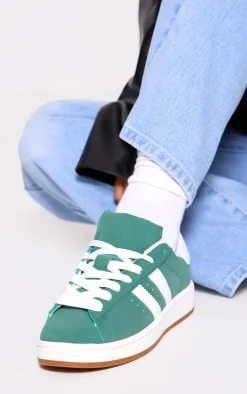 PrettyLittleThing Sneakers*Faux Suede Stripe Chunky Lace Up Sneakers