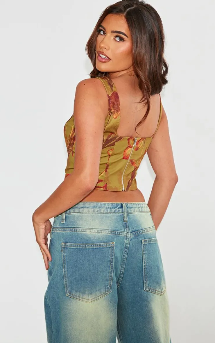PrettyLittleThing Corsets*Floral Corset