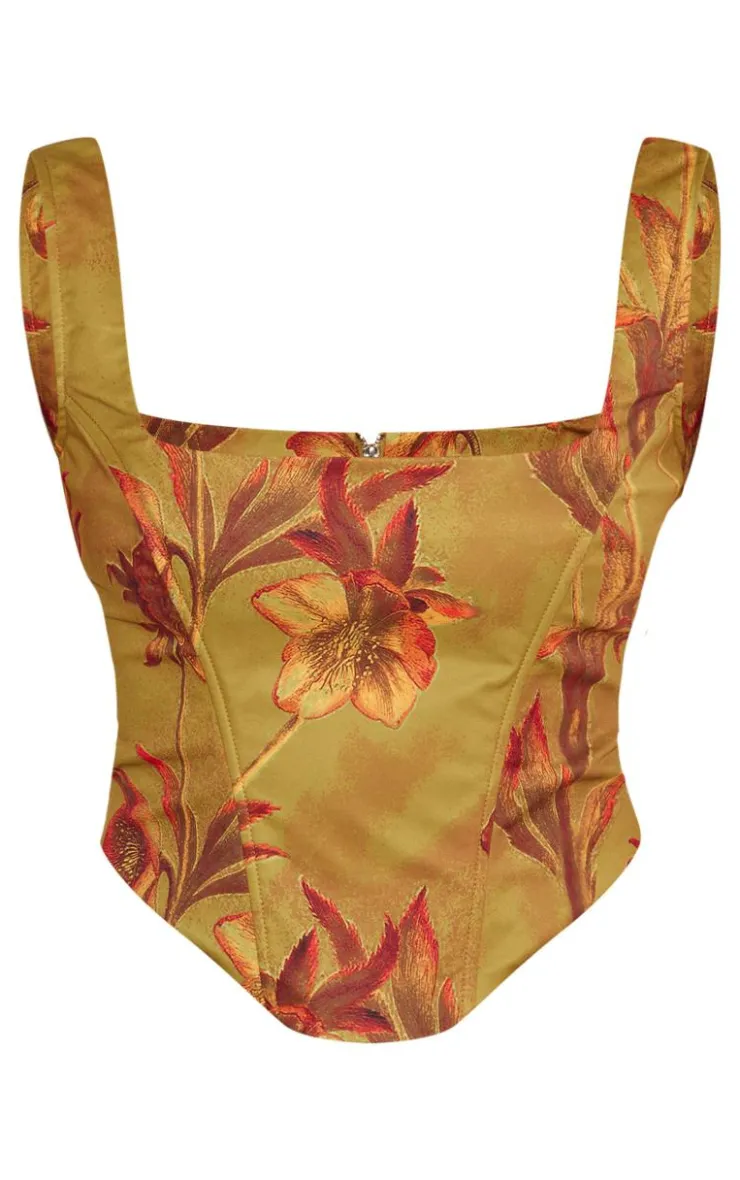 PrettyLittleThing Corsets*Floral Corset