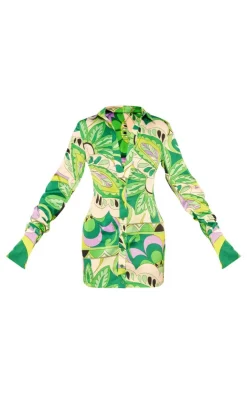 Floral Printed Shirt Dress-PrettyLittleThing Discount