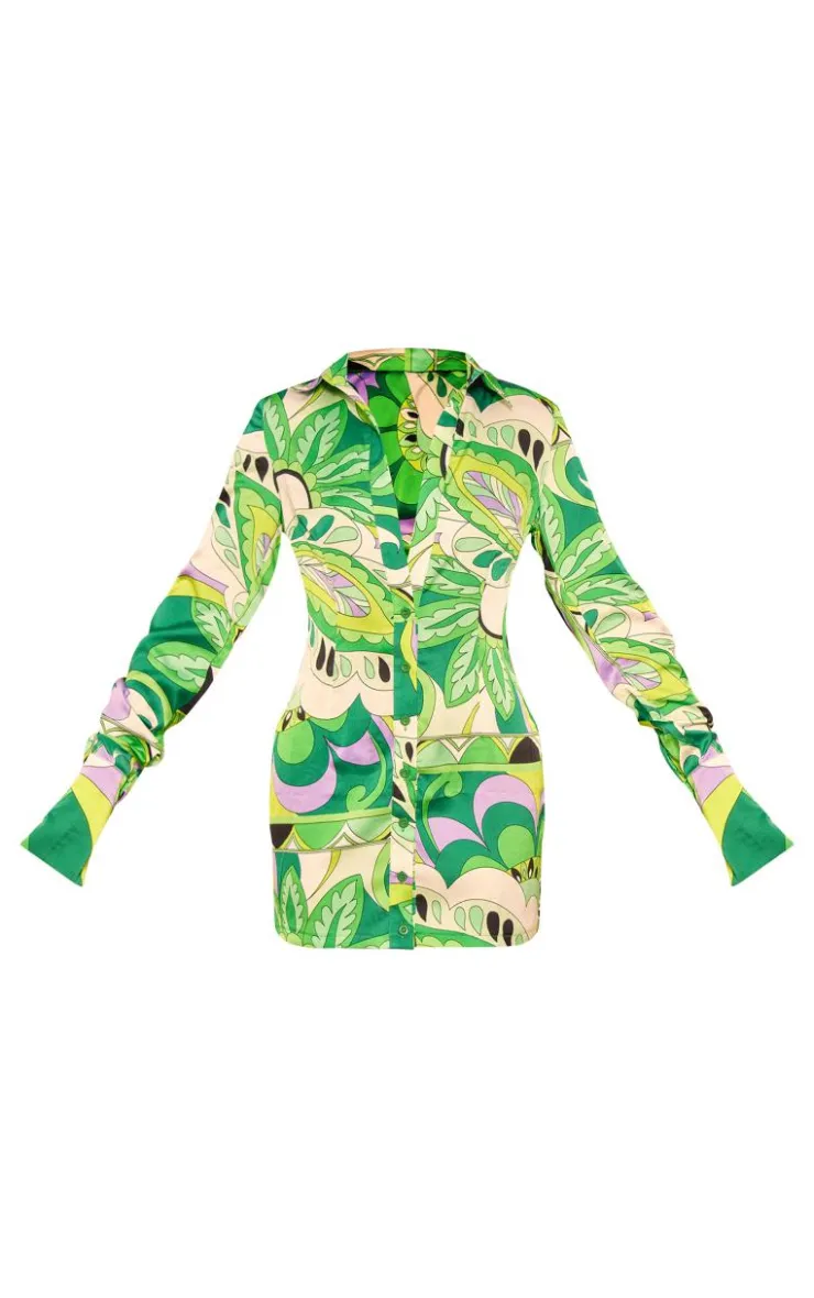 Floral Printed Shirt Dress-PrettyLittleThing Discount
