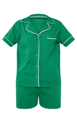PrettyLittleThing Christmas Gifts*Jersey Piping Detail Short PJ Set