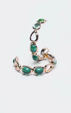 PrettyLittleThing Hoop Earrings*Jewel Detail Hoop Earrrings