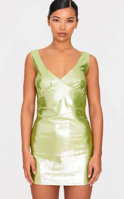 Metallic Cowl Back Shift Dress-PrettyLittleThing Clearance