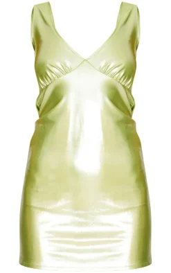 Metallic Cowl Back Shift Dress-PrettyLittleThing Clearance