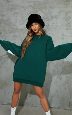 PrettyLittleThing Sweater Dresses*Printed Graphic Oversized Sweat Dress