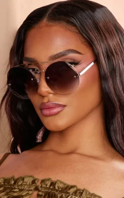 PrettyLittleThing Aviator Sunglasses*Round Lens Aviator Sunglasses