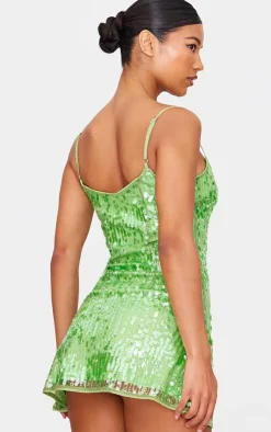 Sequin Mini Shift Dress-PrettyLittleThing Hot