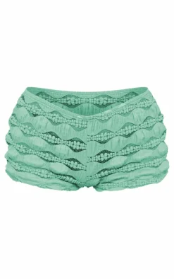 Textured Hot Pant Shorts-PrettyLittleThing Online