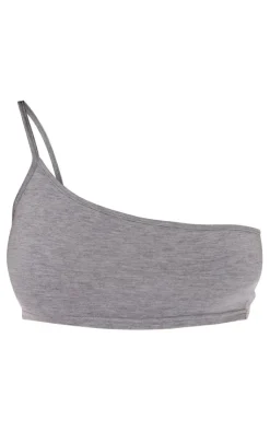 PrettyLittleThing Basic Tops*Basic One Shoulder Strappy Crop Top