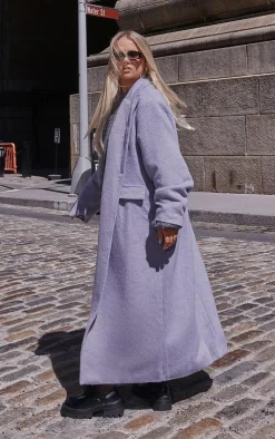 PrettyLittleThing Wool Coats*Brushed Wool Look Oversized Drop Shoulder Coat