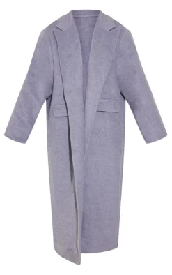 PrettyLittleThing Wool Coats*Brushed Wool Look Oversized Drop Shoulder Coat