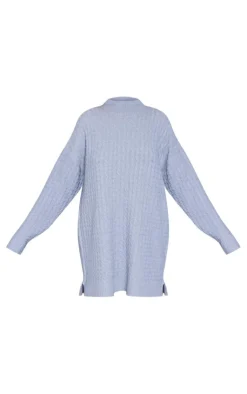 Cable Knitted Sweater Dress-PrettyLittleThing Outlet