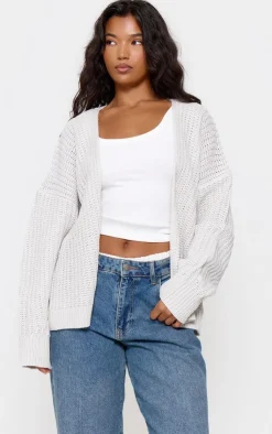 PrettyLittleThing Cardigans*Chunky Knit Slouchy Cardigan