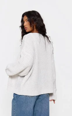 PrettyLittleThing Cardigans*Chunky Knit Slouchy Cardigan