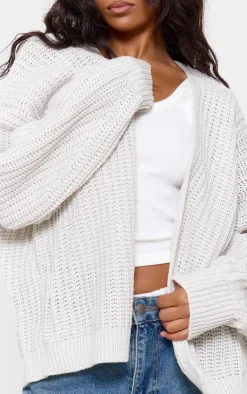 PrettyLittleThing Cardigans*Chunky Knit Slouchy Cardigan