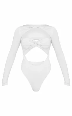Contour Jersey Cut Out Bodysuit-PrettyLittleThing New