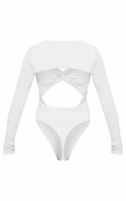 Contour Jersey Cut Out Bodysuit-PrettyLittleThing New