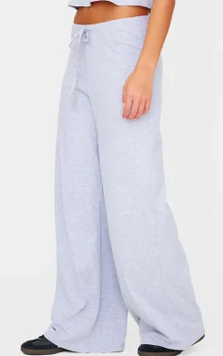 Best PrettyLittleThing Cotton Straight Leg Pants Grey