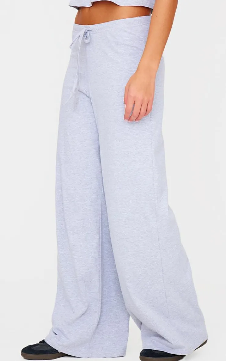 Best PrettyLittleThing Cotton Straight Leg Pants Grey