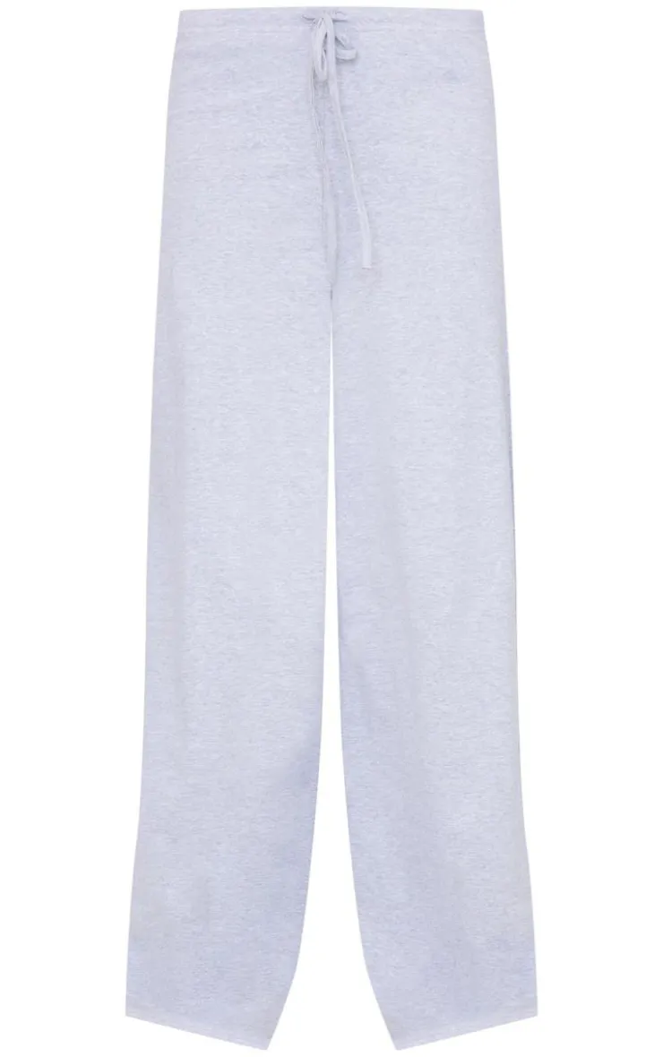 Best PrettyLittleThing Cotton Straight Leg Pants Grey