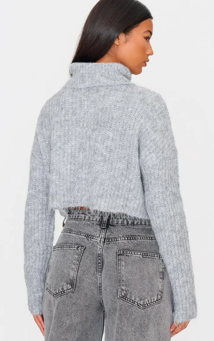 PrettyLittleThing Sweaters*Eyelash Knit High Neck Sweater
