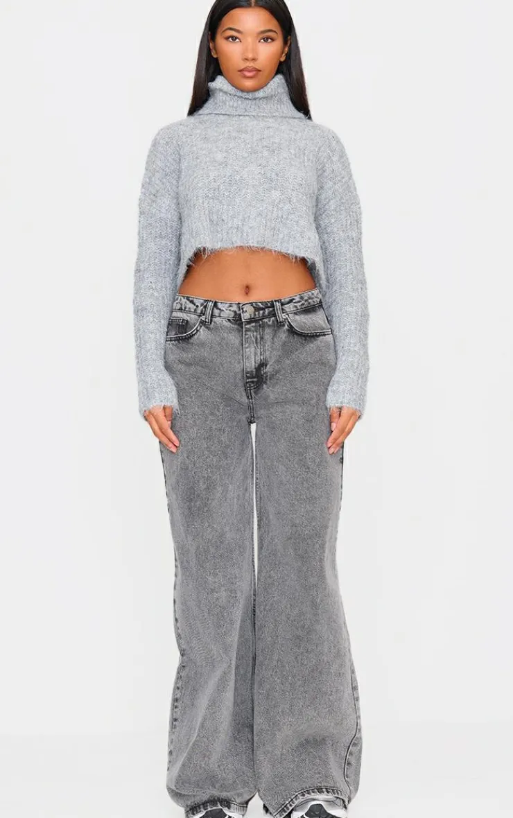 PrettyLittleThing Sweaters*Eyelash Knit High Neck Sweater