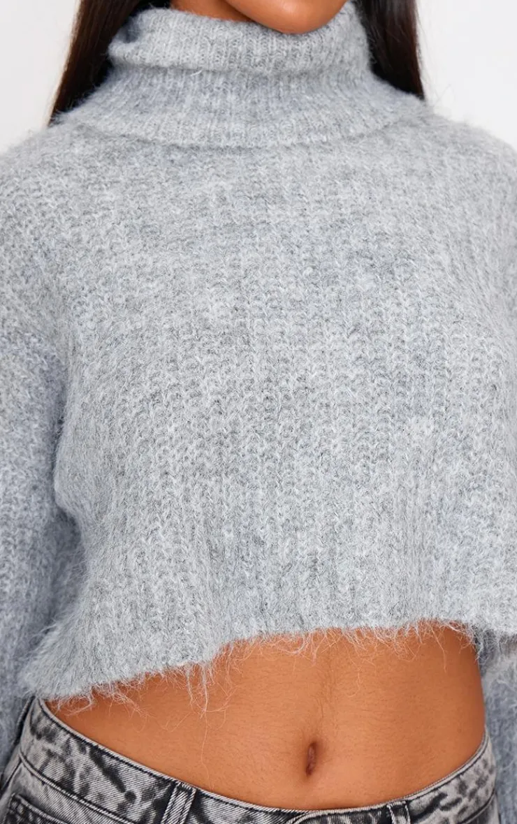 PrettyLittleThing Sweaters*Eyelash Knit High Neck Sweater