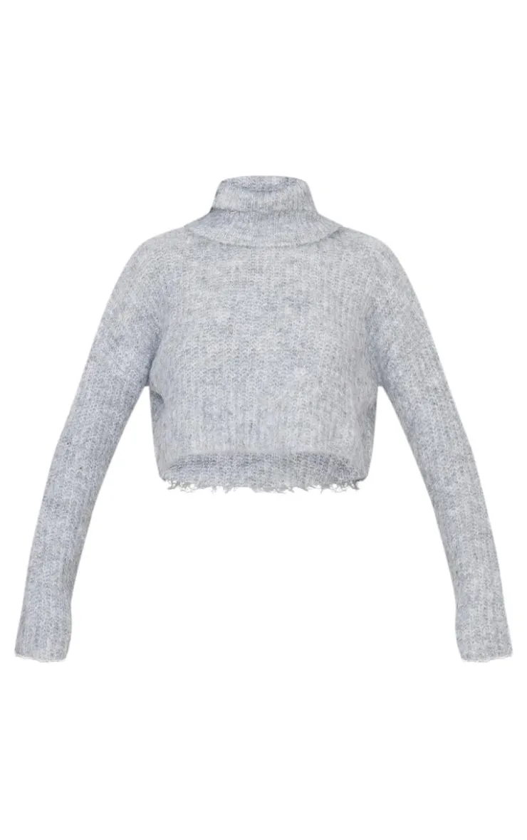 PrettyLittleThing Sweaters*Eyelash Knit High Neck Sweater