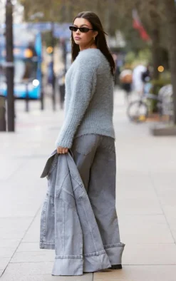 PrettyLittleThing Oversized Sweaters*Eyelash Knit Super Oversized Sweater