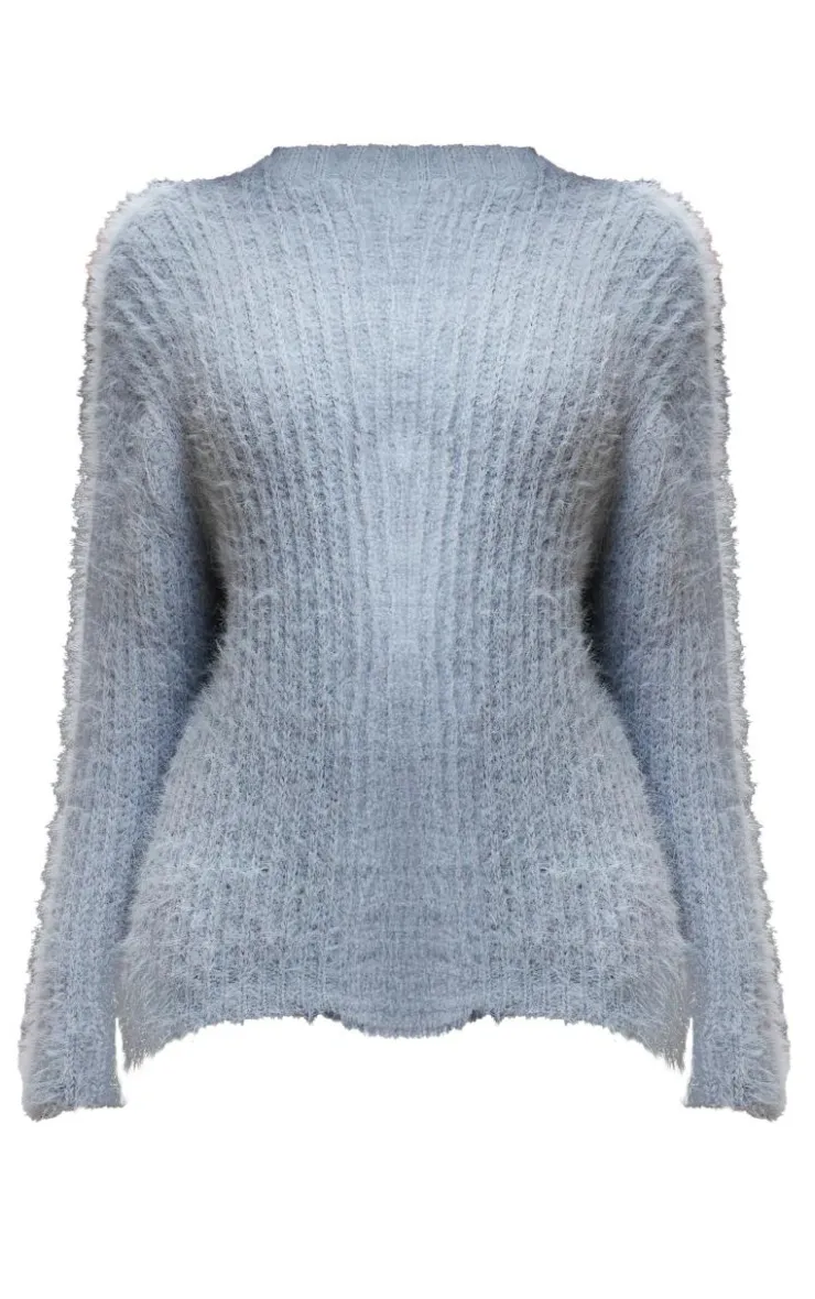 PrettyLittleThing Oversized Sweaters*Eyelash Knit Super Oversized Sweater