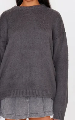 PrettyLittleThing Oversized Sweaters*Fluffy Knit Oversized Sweater