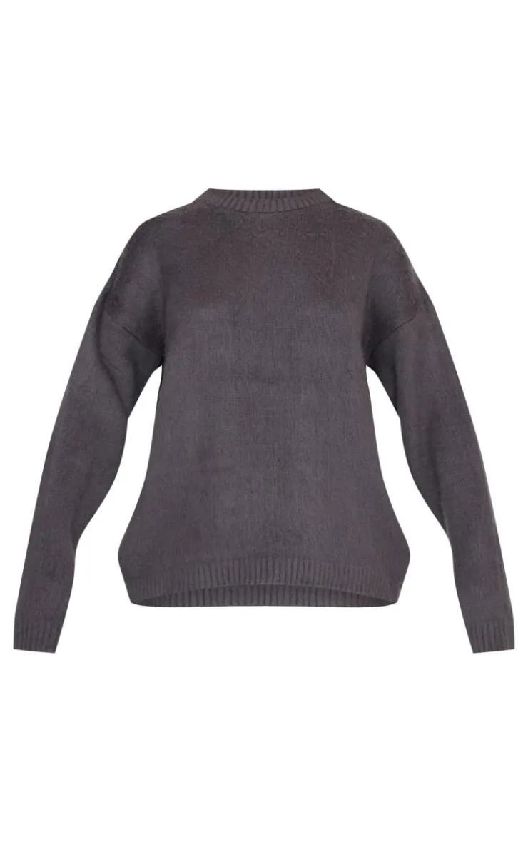 PrettyLittleThing Oversized Sweaters*Fluffy Knit Oversized Sweater