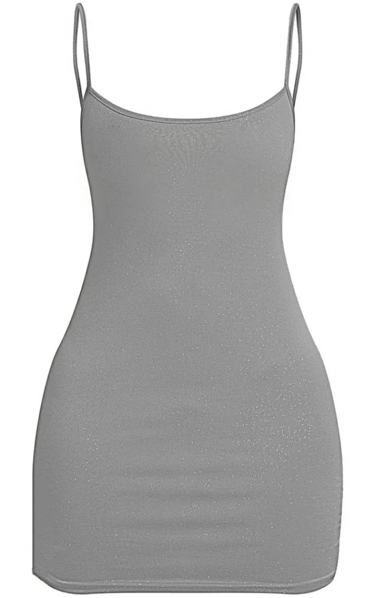 Glitter Mini Bodycon Dress-PrettyLittleThing Clearance