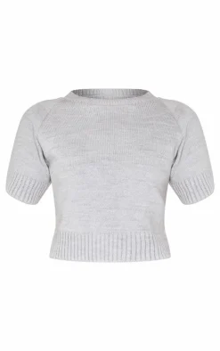 PrettyLittleThing Knitted Tops*Knit T Shirt