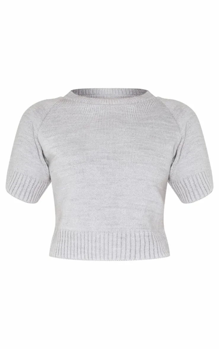PrettyLittleThing Knitted Tops*Knit T Shirt