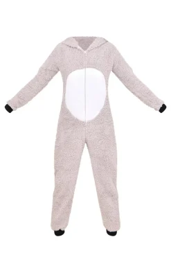 PrettyLittleThing Christmas Gifts*Koala Hood Fleece Onesie