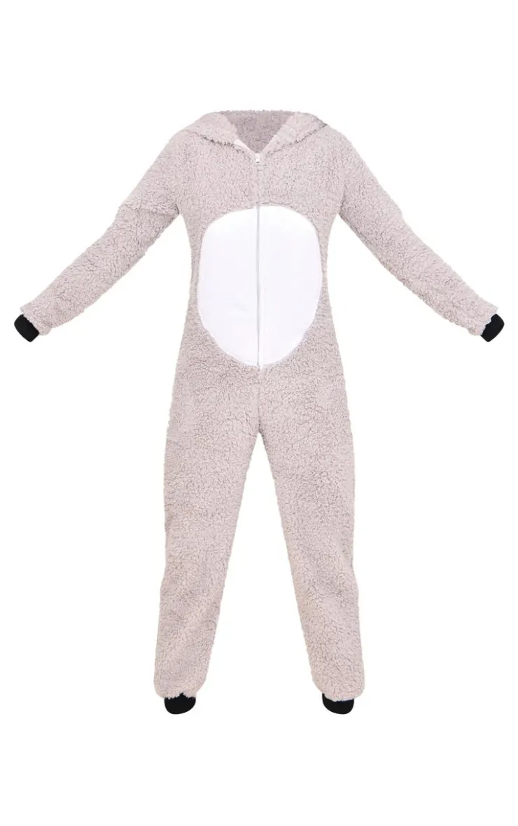 PrettyLittleThing Christmas Gifts*Koala Hood Fleece Onesie