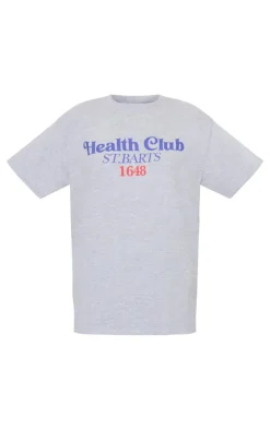 PrettyLittleThing T-Shirts*Health Club Graphic Oversized T Shirt