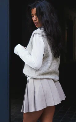 PrettyLittleThing Sweaters*Marl Knit Sweater Vest