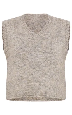 PrettyLittleThing Sweaters*Marl Knit Sweater Vest