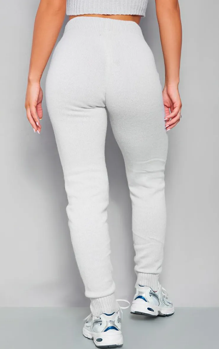 Best PrettyLittleThing Marl Knitted Leggings Grey